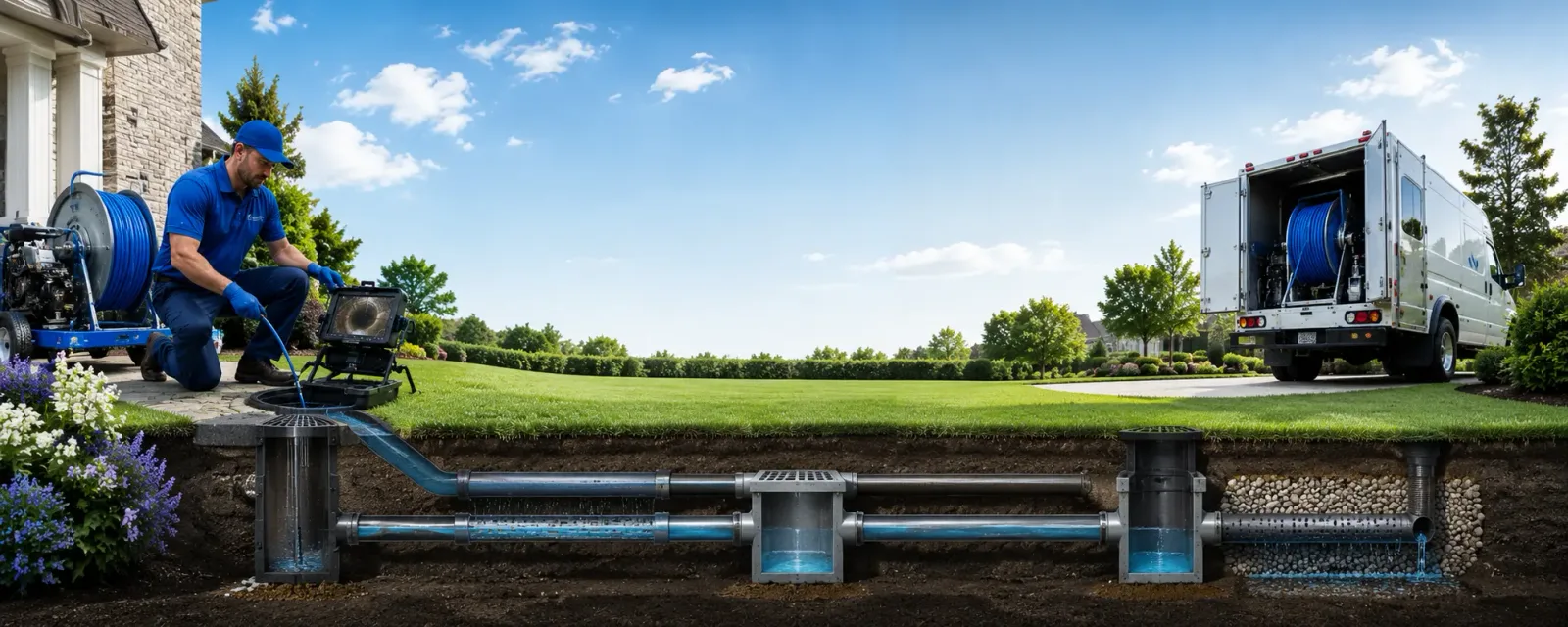 Outdoor drain cleaning information for Thornton, WV